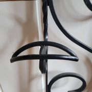 Wrought iron coat and hat rack, 1960s