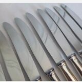 12 silver metal knives