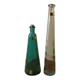Lot 2 mini vases, vintage bottles