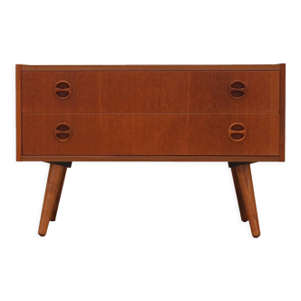 Teak chest of drawers, Danish design, 1970s, production: Denmark