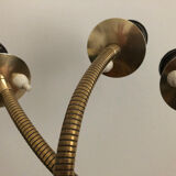 Floor lamp 3 articulated lights 1960