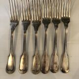 6 silverware forks