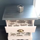 Revamped vintage bedside table