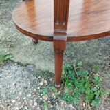 Old Louis XVI style bedside table marble top