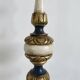 Large baroque lamp in polychrome wood, 1960s