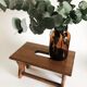 Old wood farm stool