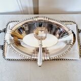 1940s Art Deco Silver Plated Sauce Serving Spoon