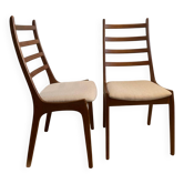 Paire de chaises Kai Kristiansen, Danemark, 1960
