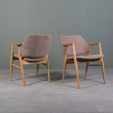 Designer Scandinavian Ash Wood Armchairs