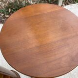 Paire de sellettes pivotantes en bois