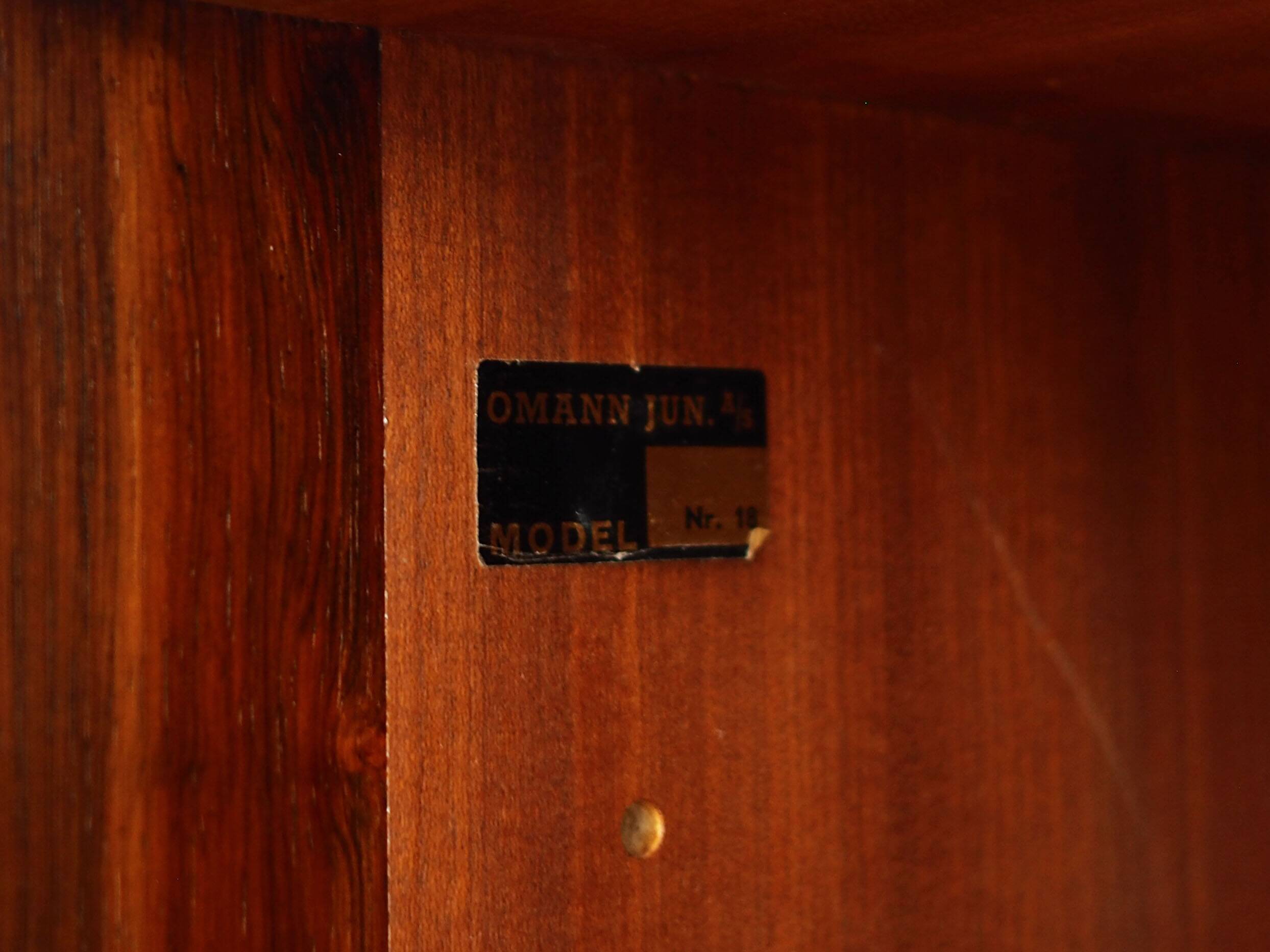 Rosewood sideboard, Danish design, 1970s, manufactured by Omann Jun
