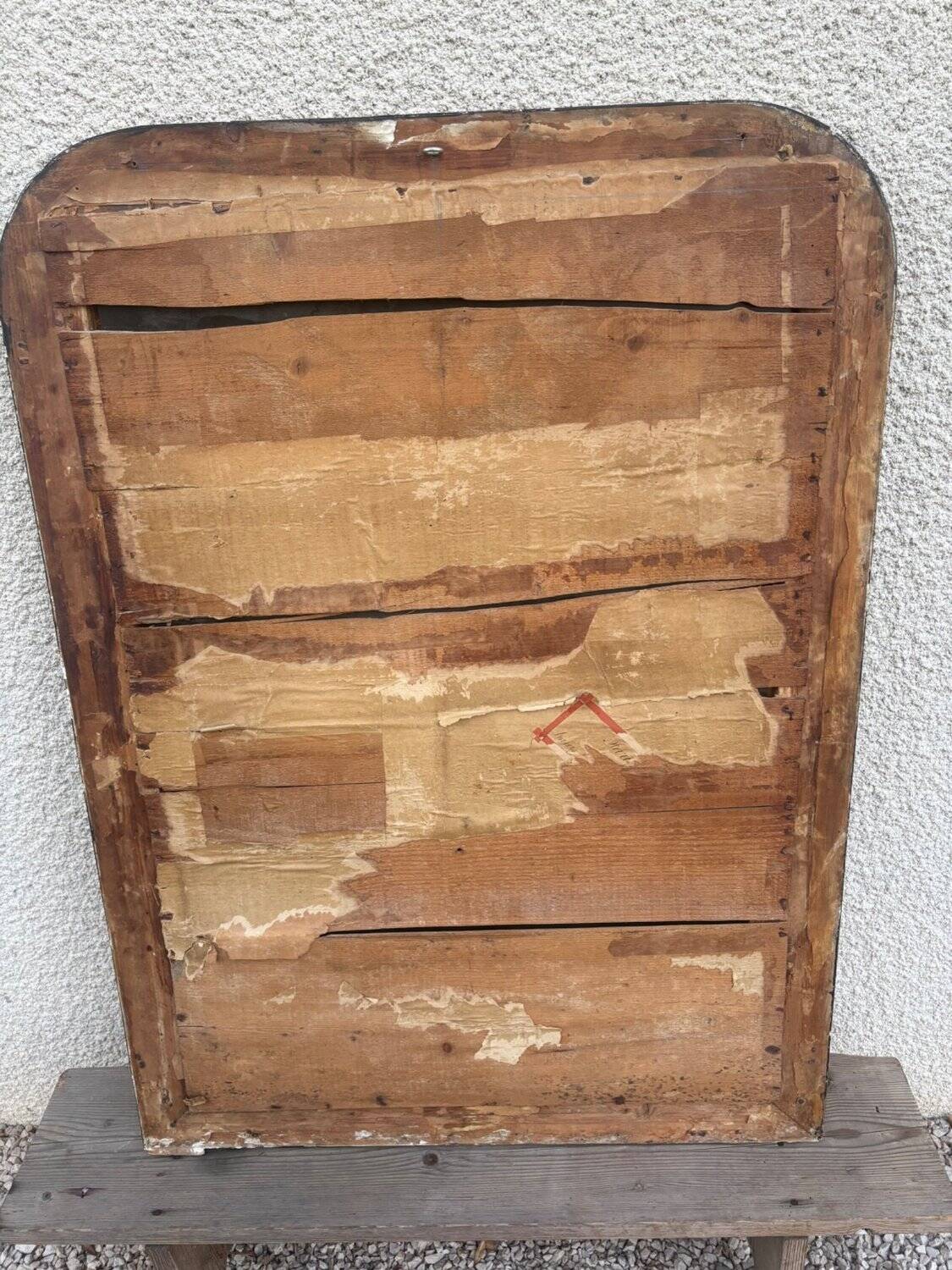 Miroir  Napoléon III bois ébonisé et dorure XIXe siècle