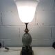 Lamp 'ostrich egg' stone, brass