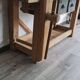 Old carpenter's workbench two drawers, industrial furniture