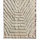New white Moroccan Berber rug Beni Ouarain in wool.