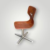 Antique Pagholz molded wood children's chair - mini Smiley chair