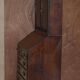 George III oak secretary bookcase circa 1760, Thomas Chippendale style.