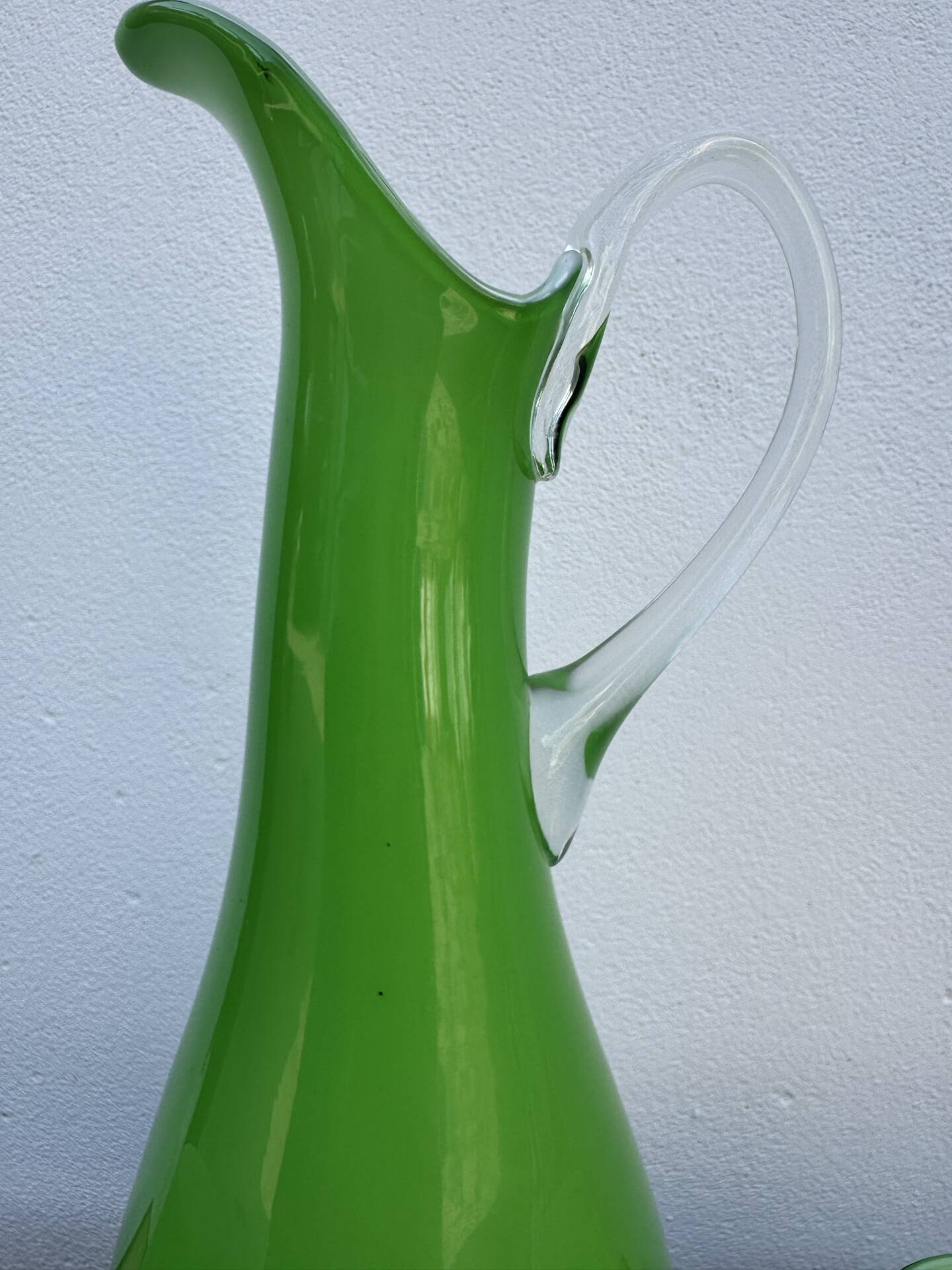 Service of orangeade glass Murano 1960s