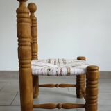 Brutalist chair attributed to Charles Dudouyt, 1940s