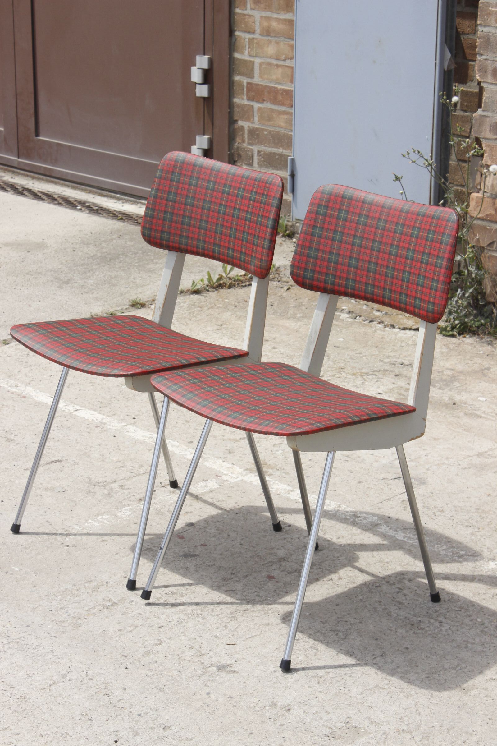 Pair of modernist chairs by Felix Diller, Germany 1950s