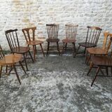 Mismatched bistro chairs