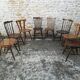Mismatched bistro chairs