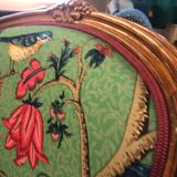 Louis XV style Bergère armchair with floral motifs