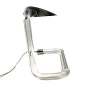 Peter hamburger, crylicord modernist crylicord desk lamp, knoll international, 1960s
