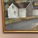 Swedish Oil on Panel – “Houses” by Martina Möller