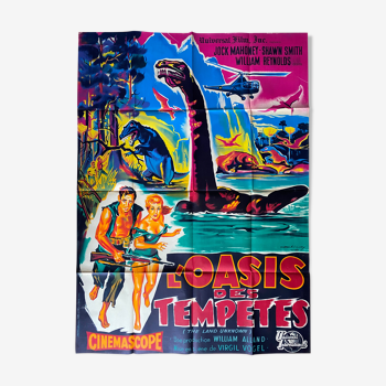 Affiche cinéma "L'Oasis des Tempêtes' 120x160cm 1957