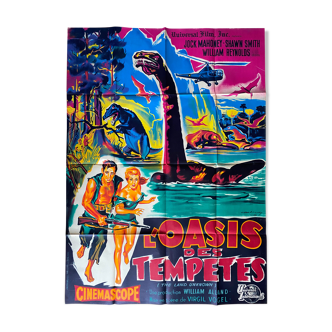 Affiche cinéma "L'Oasis des Tempêtes' 120x160cm 1957