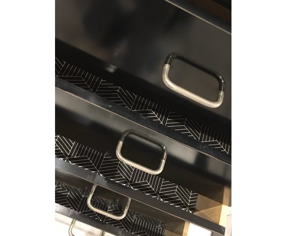 Chiffonnier formica noir