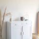Old white parisian buffet