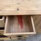 Workshop furniture made of fir.