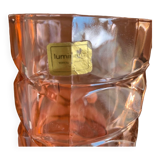 Vase Luminarc modèle Windsor rose 1970