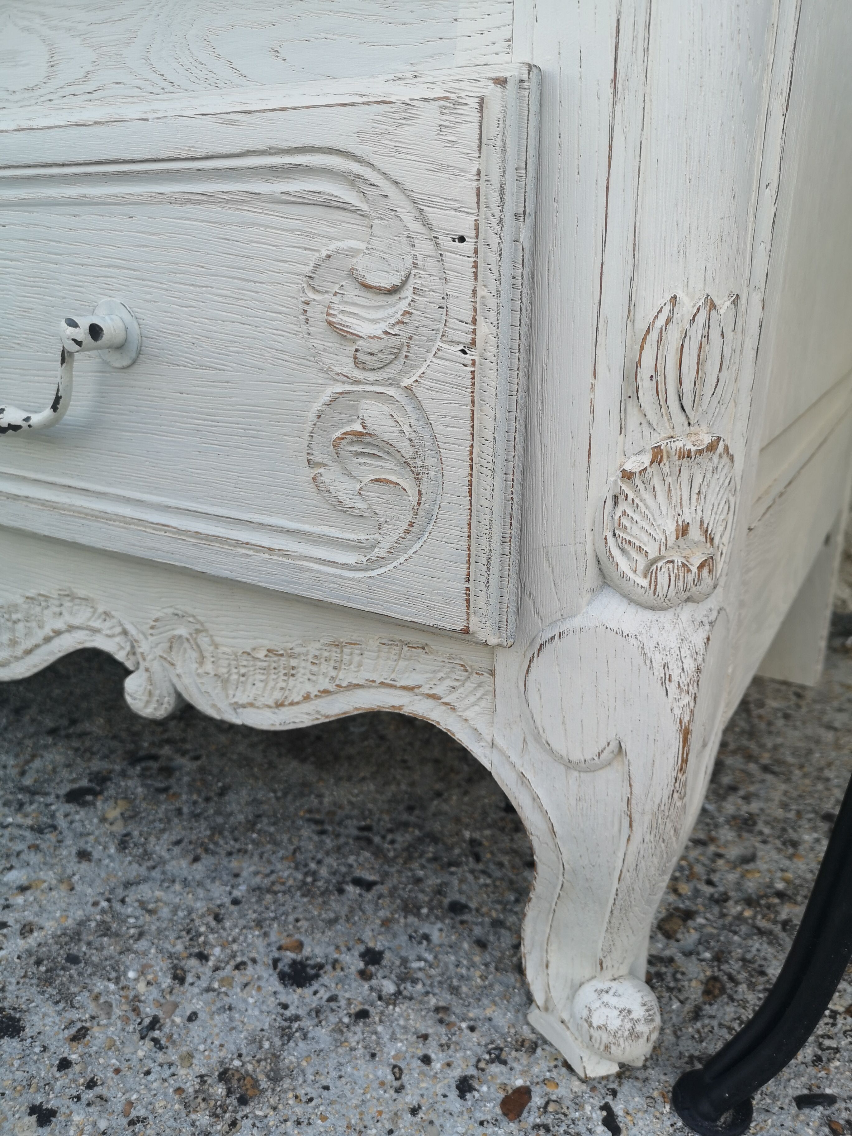 Commode style Louis XV patine shabby chic gustavien chêne