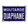 Plaque émaillée Moutarde Diaphane