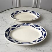 Duo of raviers Badonviller Courtilles art deco 30s