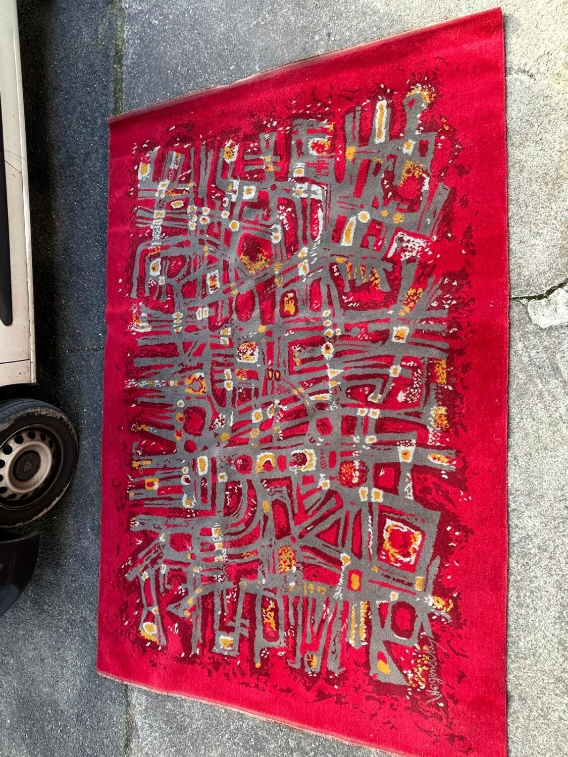 Robert WOGENSKY (1919-2019) rug from the 1970s, dimensions 3 x 2 m.