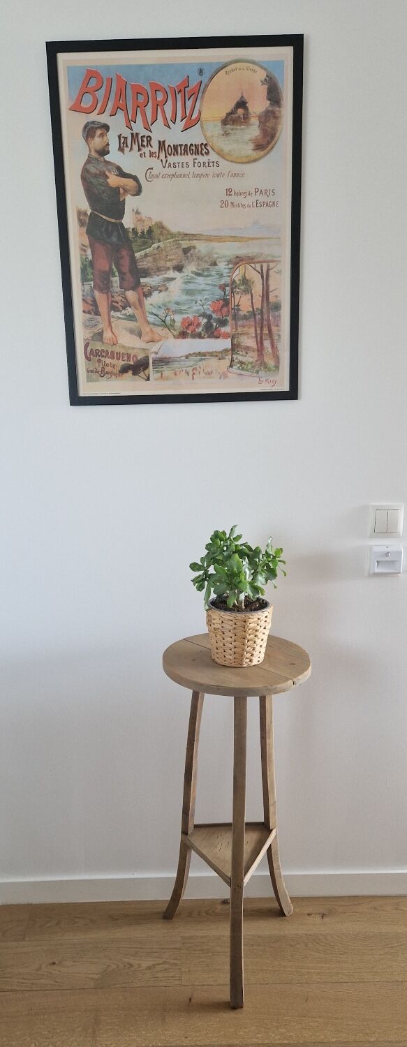 Old pedestal table driftwood