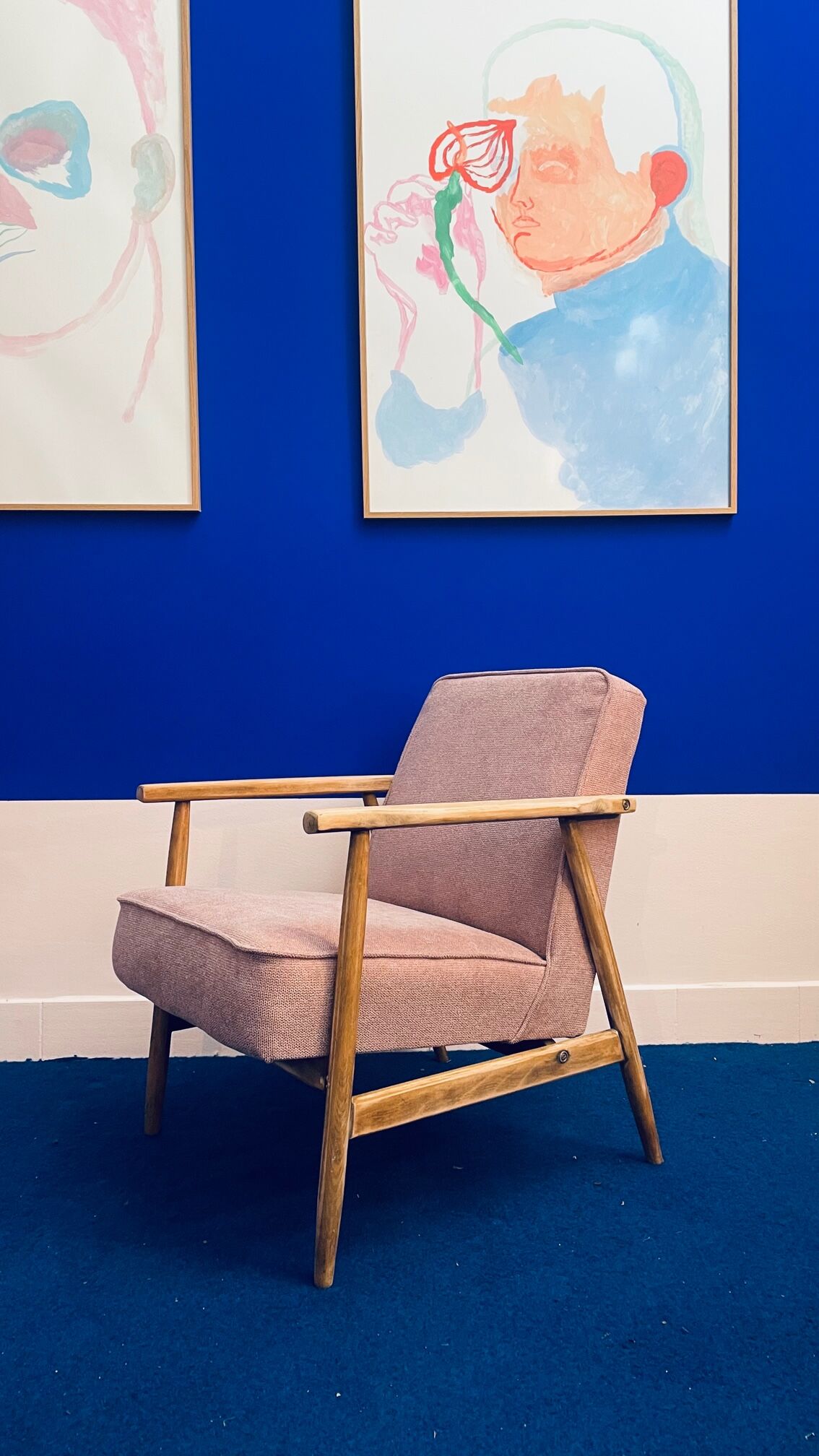 Polish Scandinavian armchair from the 60s Scandinavian design