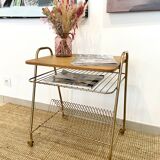 Vinyl holder side table