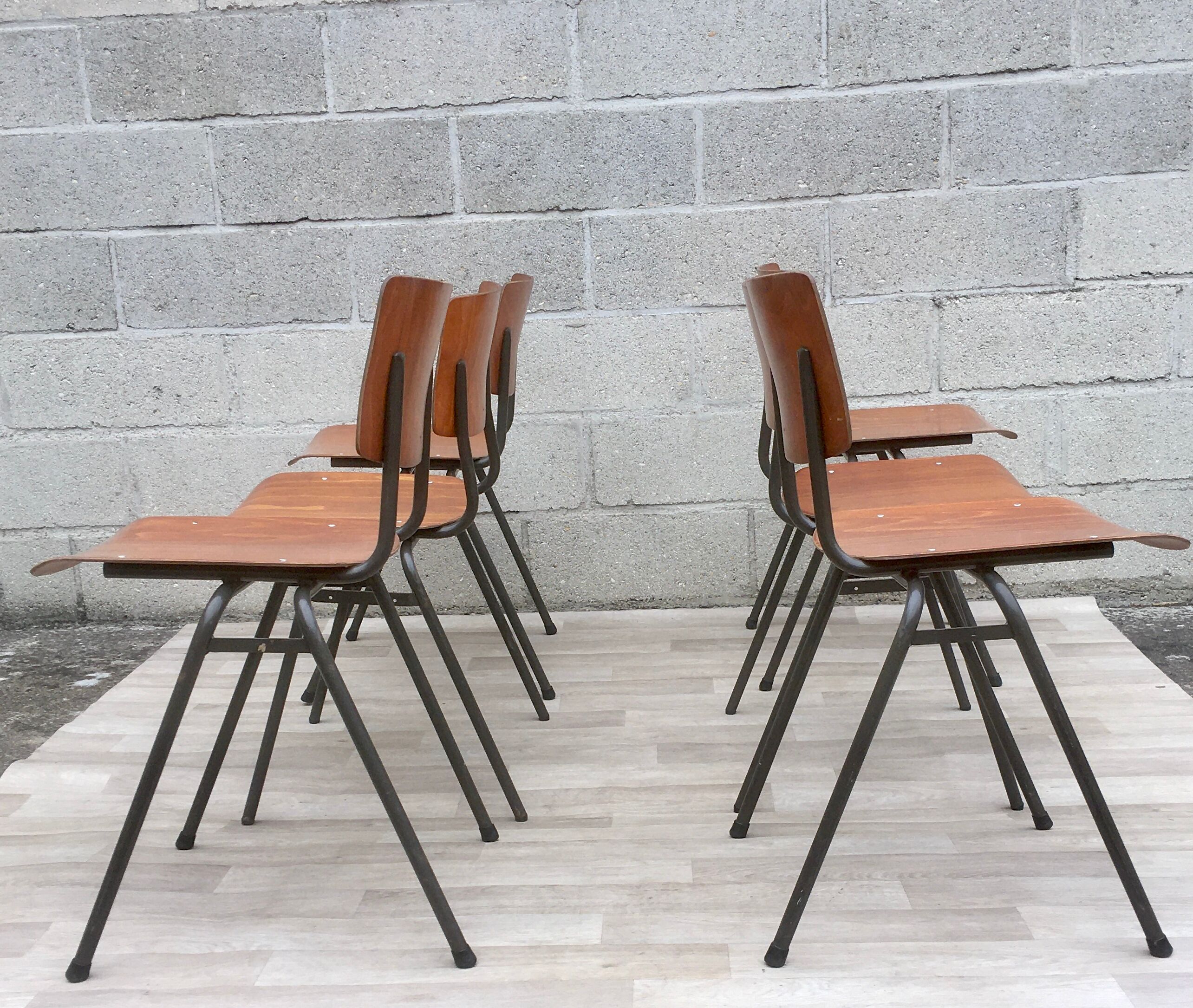 Set of 6 vintage Marko chairs