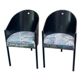 Pair of vintage costes chairs by philippe starck
