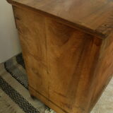 Louis Phillipe style chest of drawers in light walnut 20th century