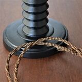 Turned wooden lamp foot