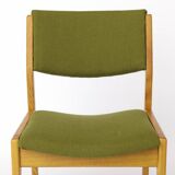 Vintage Scandinavian Oak Chair, 1970s, Norwegian Design, Newly Upholstered