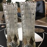 Crystal vase decorated with gilding