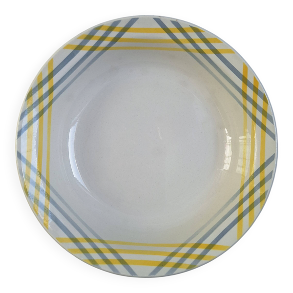 Plat creux Moulin des Loups jaune et gris — Beyit