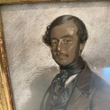 Oil on panel Painted portrait of a gentleman Signed and dated 1842 / XIX